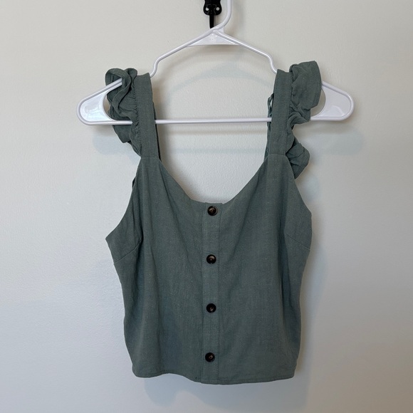 Monteau Los Angeles Tops - Ruffle Strap Blouse